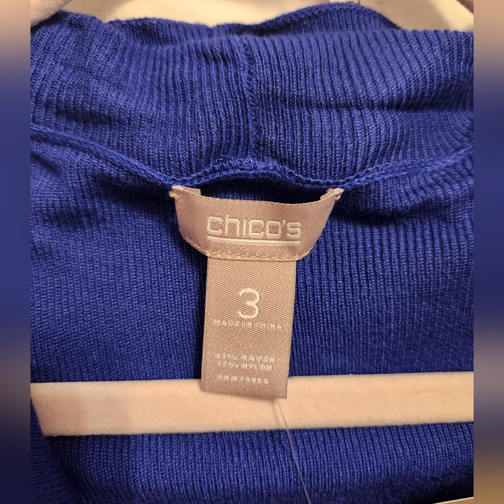 Chico's Fringed Cardigan - Picture 4 of 7